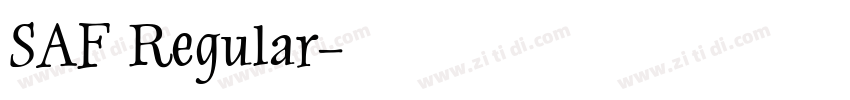 SAF Regular字体转换